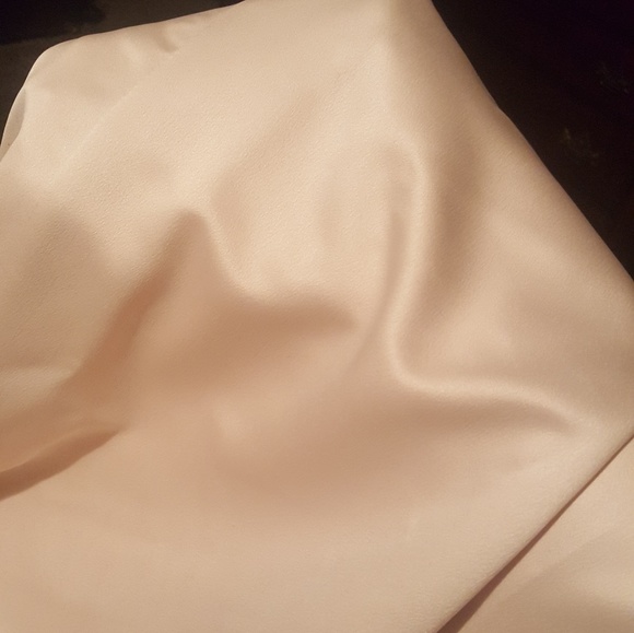 Gorgeous Champagne Matte Satin Formal Dress - Picture 6 of 7